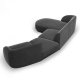 MICADONI  Velvet Left Modular Sofa, 
