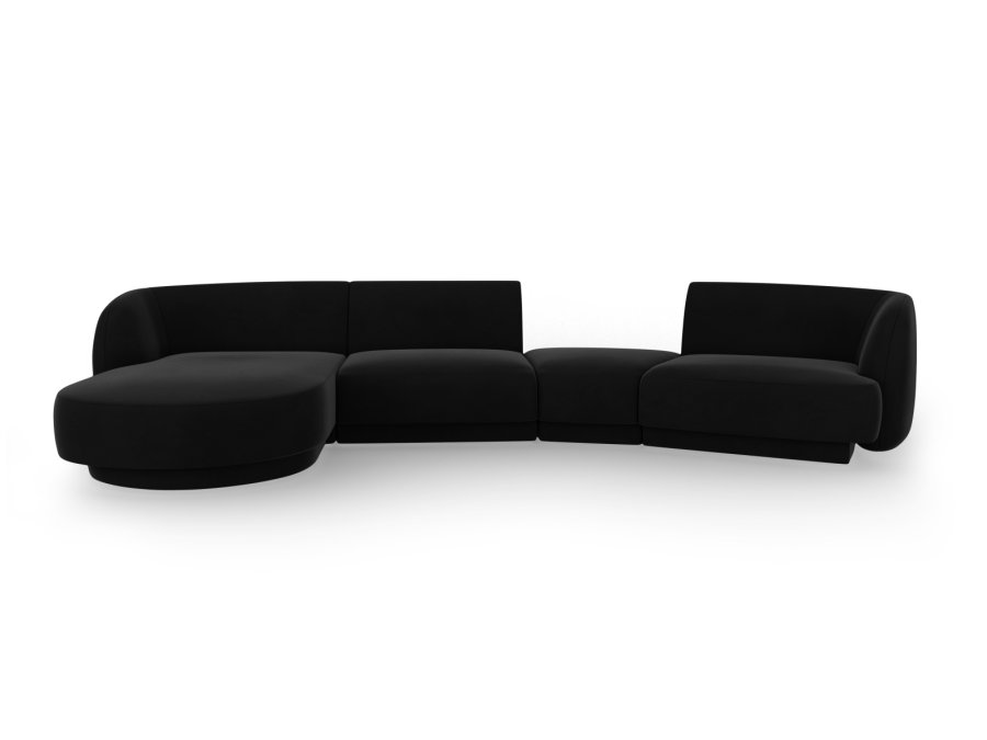 MICADONI  Velvet Left Modular Sofa, 