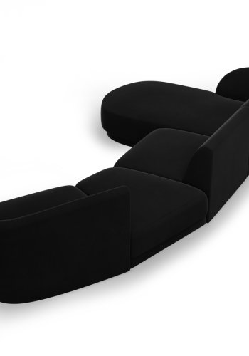 MICADONI  Velvet Left Modular Sofa, 