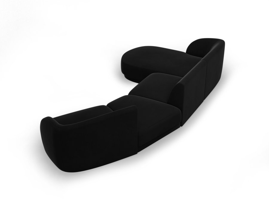 MICADONI  Velvet Left Modular Sofa, 