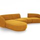 MICADONI  Velvet Left Modular Sofa, 