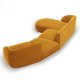 MICADONI  Velvet Left Modular Sofa, 