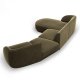 MICADONI  Velvet Left Modular Sofa, 