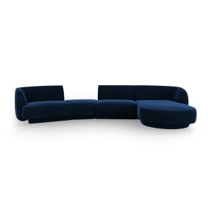 MICADONI  Velvet Right Modular Sofa, 