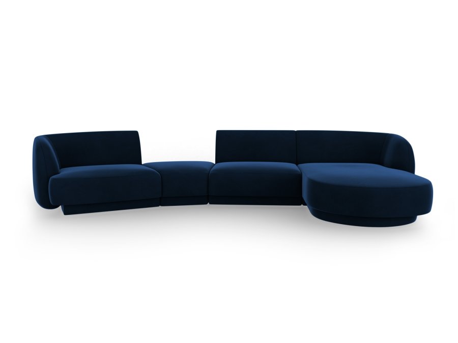 MICADONI  Velvet Right Modular Sofa, 
