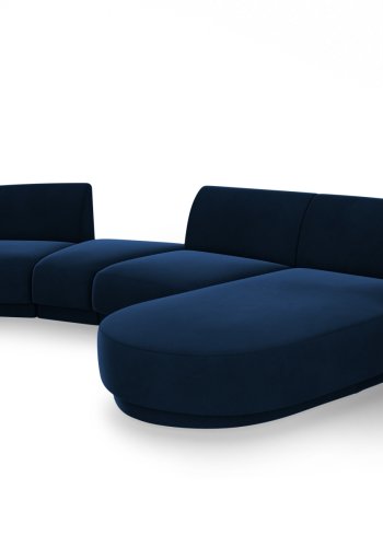 MICADONI  Velvet Right Modular Sofa, 