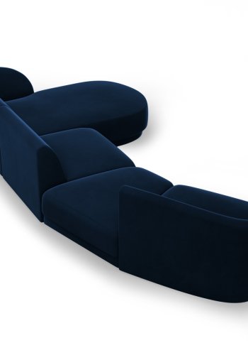 MICADONI  Velvet Right Modular Sofa, 