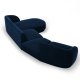 MICADONI  Velvet Right Modular Sofa, 