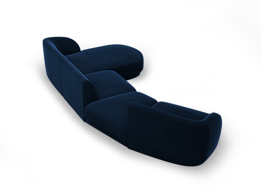 MICADONI  Velvet Right Modular Sofa, 