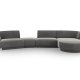 MICADONI  Velvet Right Modular Sofa, 