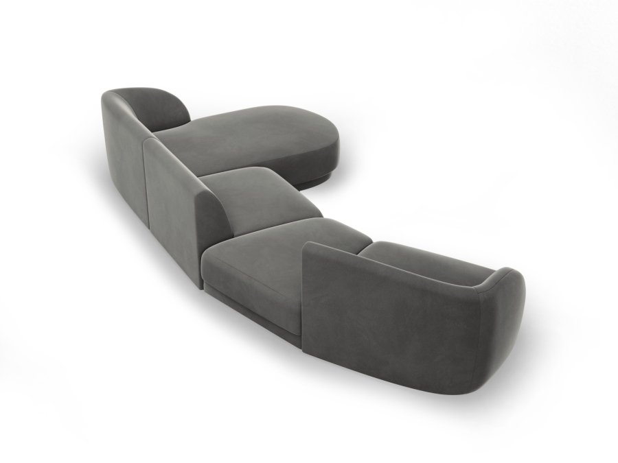 MICADONI  Velvet Right Modular Sofa, 