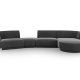 MICADONI  Velvet Right Modular Sofa, 