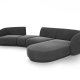 MICADONI  Velvet Right Modular Sofa, 