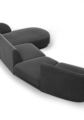 MICADONI  Velvet Right Modular Sofa, 