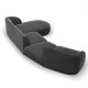 MICADONI  Velvet Right Modular Sofa, 