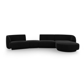 MICADONI  Velvet Right Modular Sofa, 