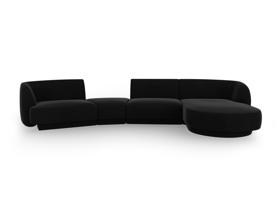 MICADONI  Velvet Right Modular Sofa, 