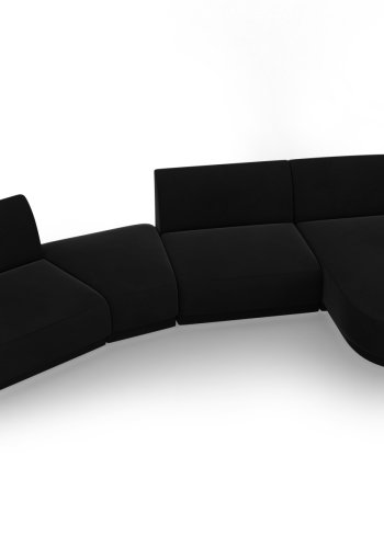 MICADONI  Velvet Right Modular Sofa, 