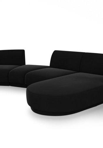 MICADONI  Velvet Right Modular Sofa, 