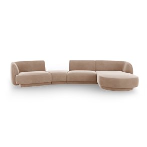 MICADONI  Velvet Right Modular Sofa, 