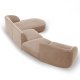 MICADONI  Velvet Right Modular Sofa, 