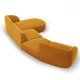 MICADONI  Velvet Right Modular Sofa, 