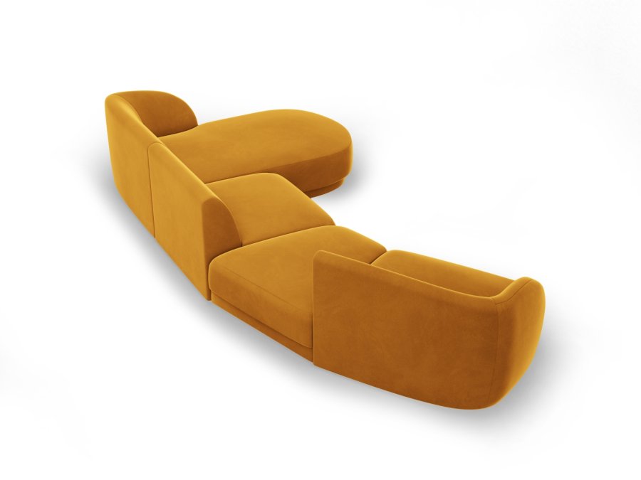 MICADONI  Velvet Right Modular Sofa, 