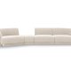 MICADONI  Velvet Left Modular Sofa, 