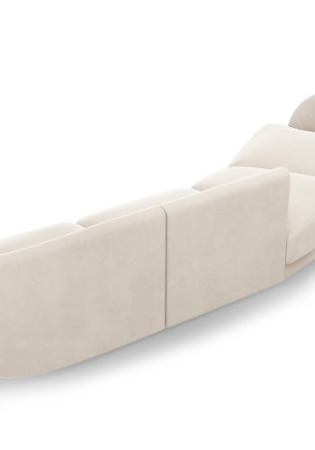 MICADONI  Velvet Left Modular Sofa, 