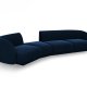 MICADONI  Velvet Left Modular Sofa, 