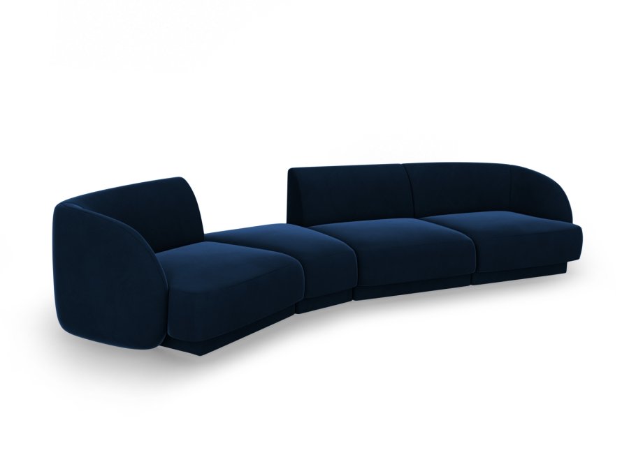 MICADONI  Velvet Left Modular Sofa, 