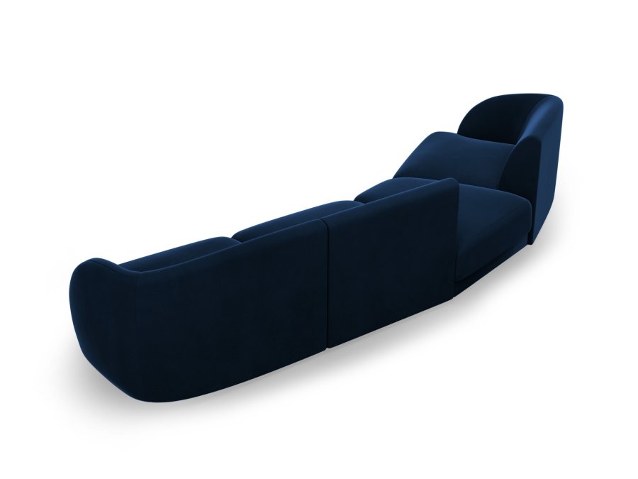 MICADONI  Velvet Left Modular Sofa, 