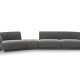 MICADONI  Velvet Left Modular Sofa, 