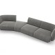 MICADONI  Velvet Left Modular Sofa, 