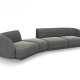 MICADONI  Velvet Left Modular Sofa, 