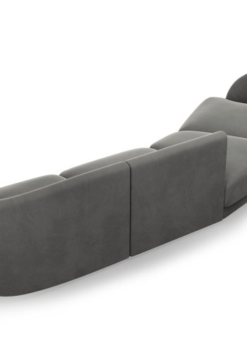 MICADONI  Velvet Left Modular Sofa, 