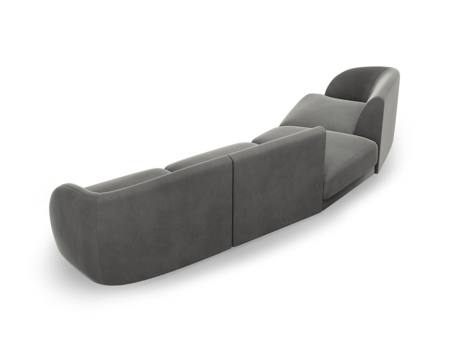 MICADONI  Velvet Left Modular Sofa, 