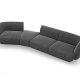 MICADONI  Velvet Left Modular Sofa, 