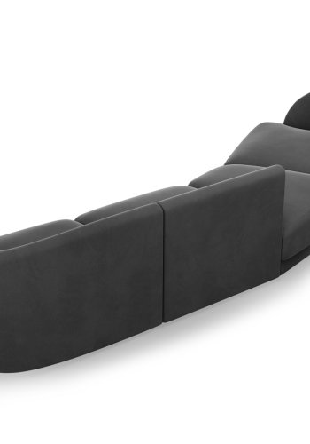 MICADONI  Velvet Left Modular Sofa, 