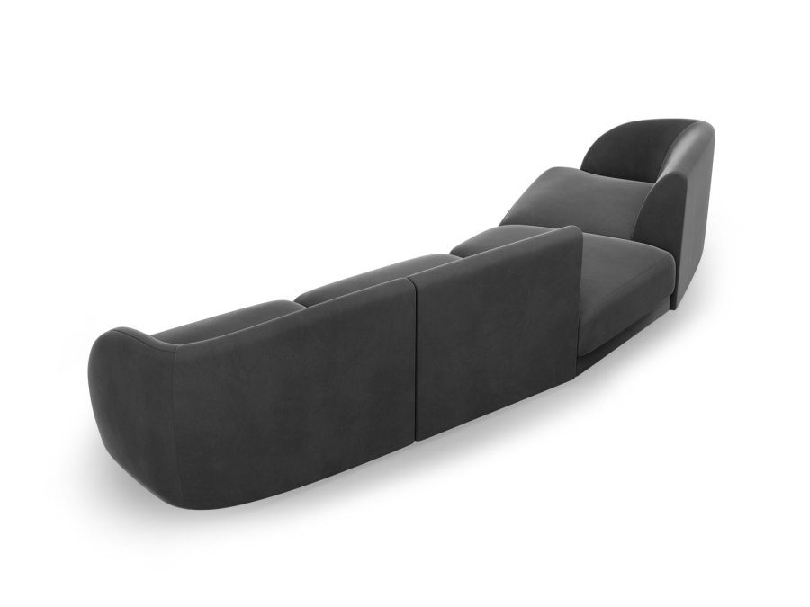 MICADONI  Velvet Left Modular Sofa, 