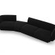 MICADONI  Velvet Left Modular Sofa, 