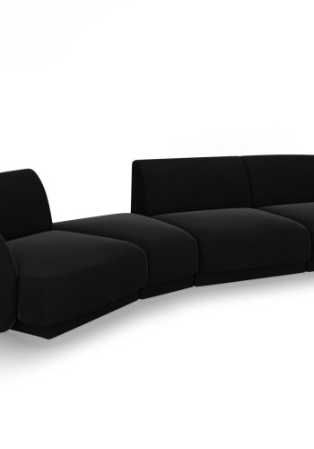 MICADONI  Velvet Left Modular Sofa, 
