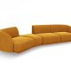 MICADONI  Velvet Left Modular Sofa, 