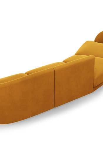MICADONI  Velvet Left Modular Sofa, 