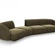 MICADONI  Velvet Left Modular Sofa, 