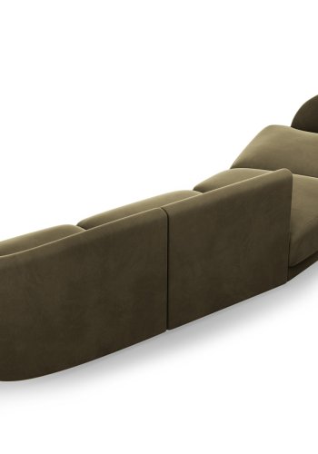MICADONI  Velvet Left Modular Sofa, 