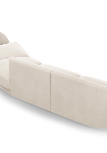 MICADONI  Velvet Right Modular Sofa, 