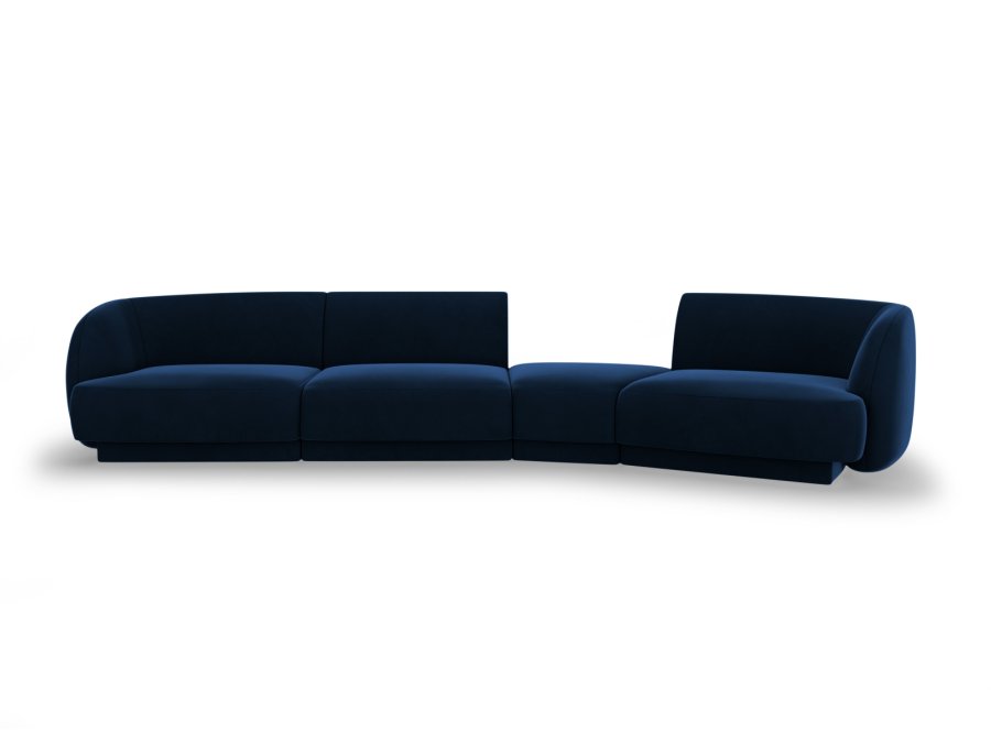 MICADONI  Velvet Right Modular Sofa, 