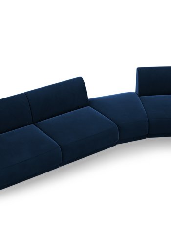 MICADONI  Velvet Right Modular Sofa, 