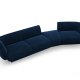 MICADONI  Velvet Right Modular Sofa, 